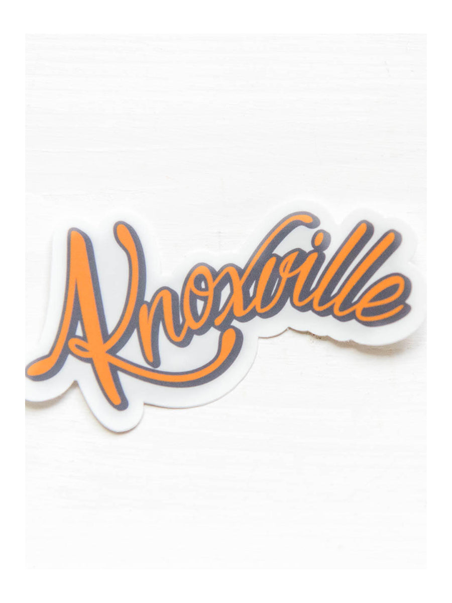 Knoxville Orange Script Sticker