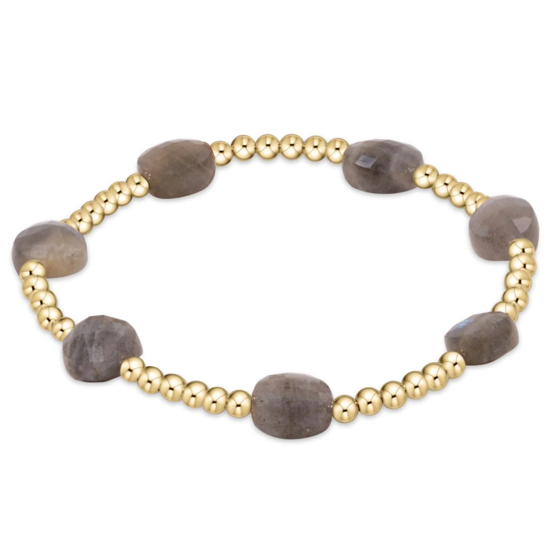 Admire Gold 3mm Bead Gemstone Bracelet, Fall/Winter (9 Colors)