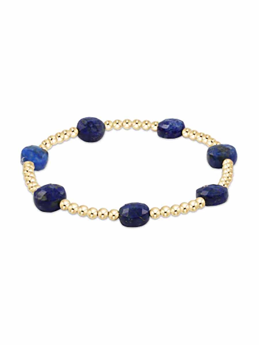 Admire Gold 3mm Bead Gemstone Bracelet, Fall/Winter (9 Colors)
