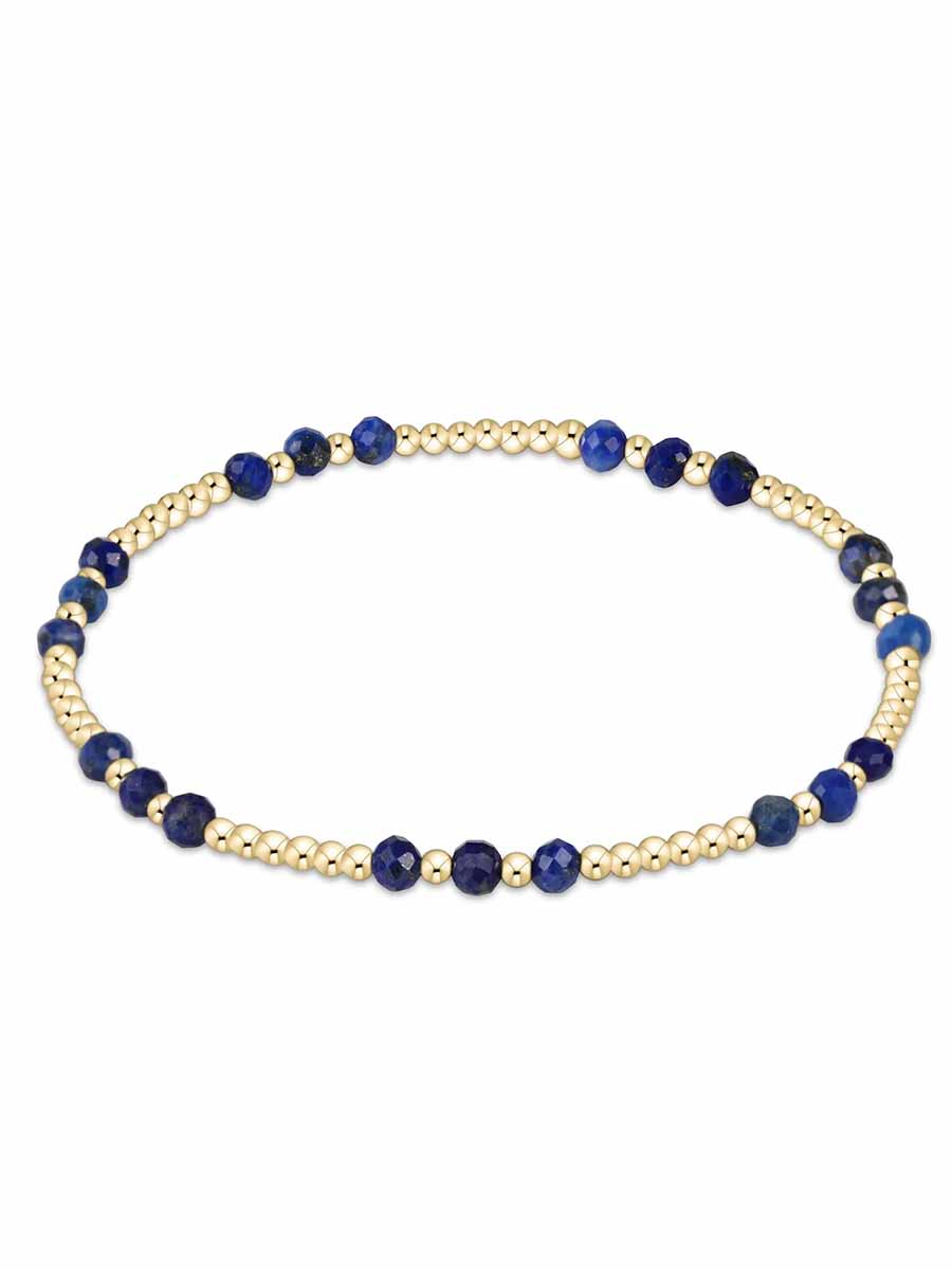 Gold Joy 3mm Gemstone Bracelet (12 Colors)