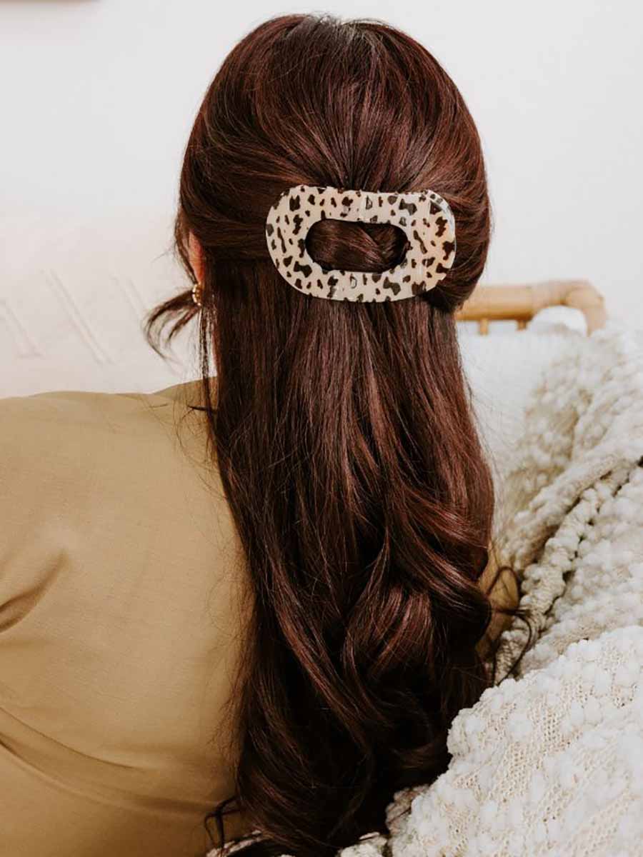 Teleties Tortoise Round Hair Clip