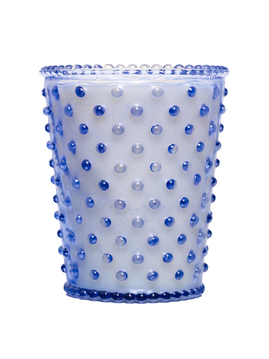 K. Hall Studio Hobnail Glass Candle 16 oz.