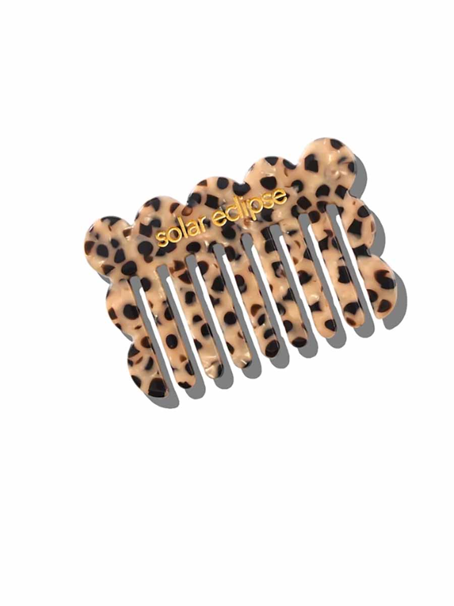 Leopard Print Hair Comb