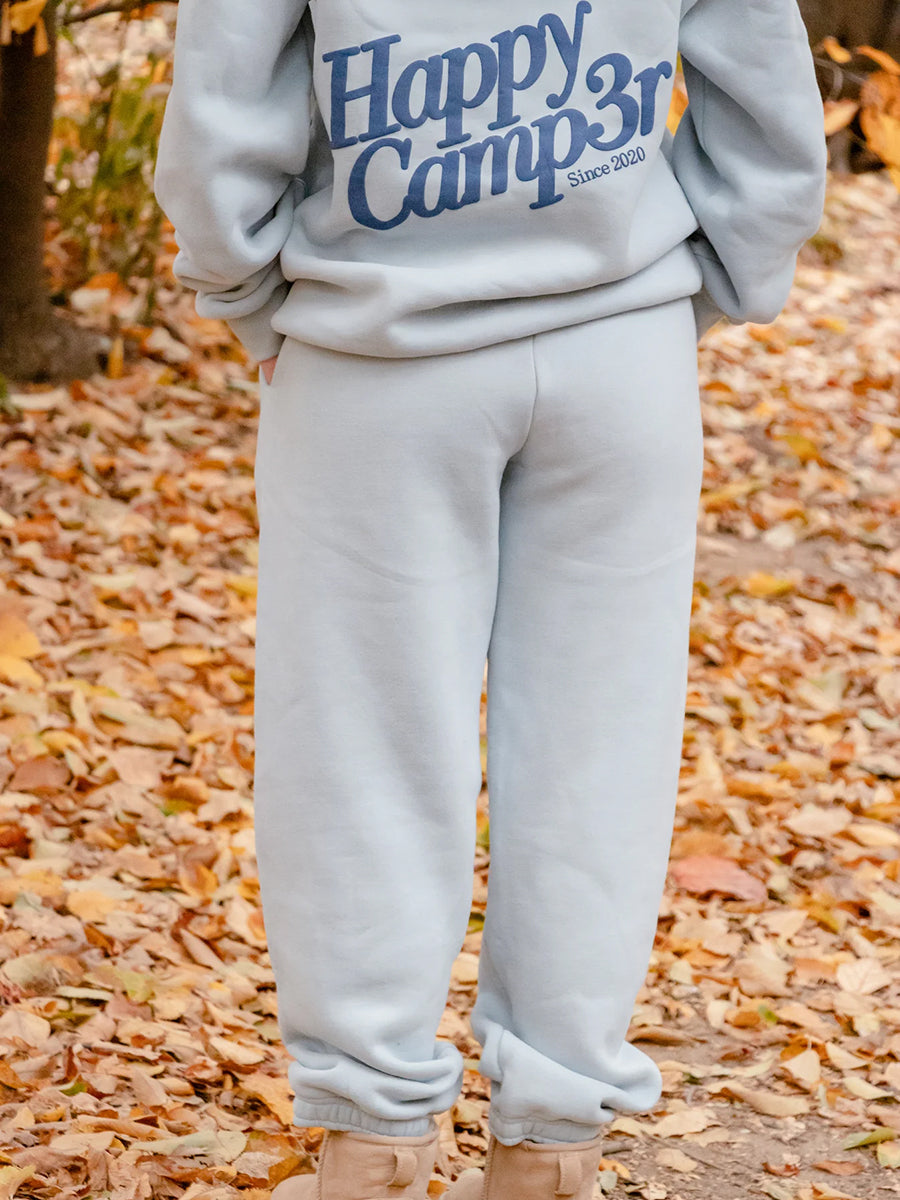 Happy Camp3r blue sweatpants