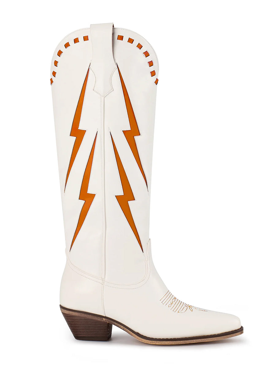 Orange and White Gameday Boot