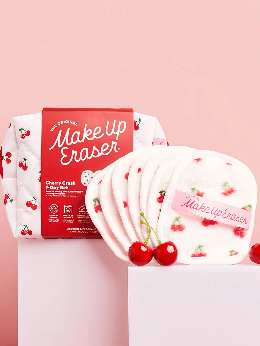 Cherry Crush 7-day Makeup Eraser Set