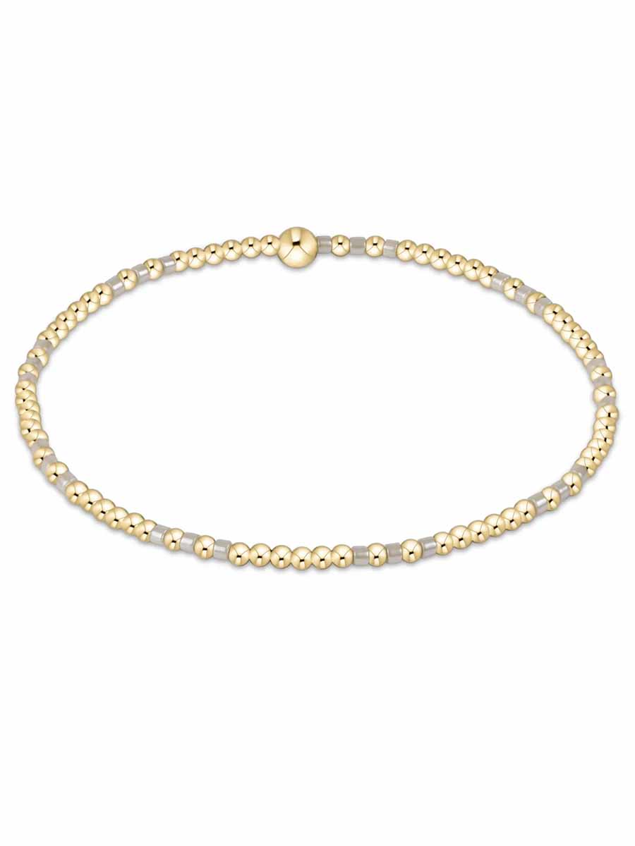 Hope Joy Pattern 2mm Bead Bracelet (12 Colors)