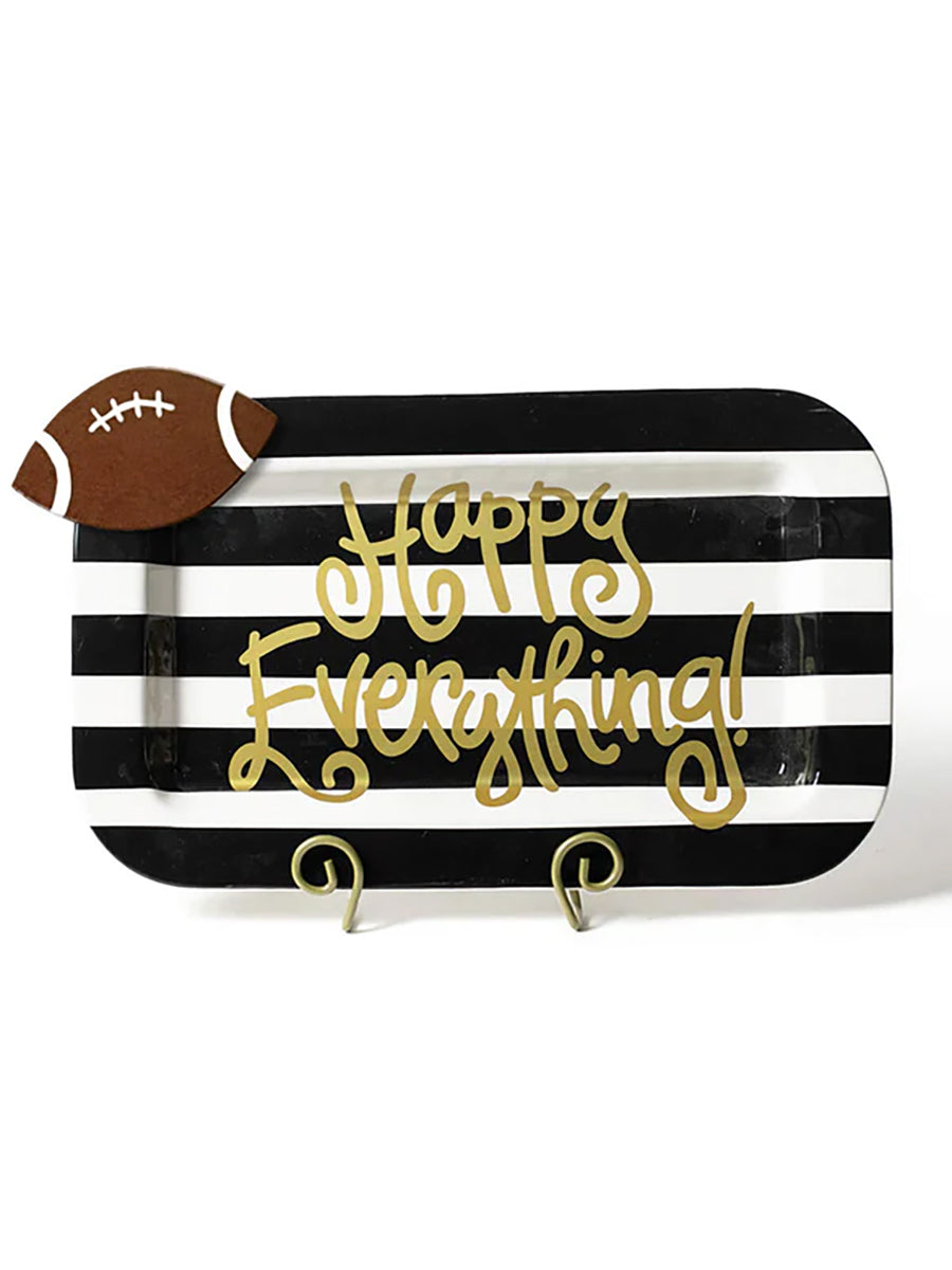 Small Ceramic Football attaches to platter