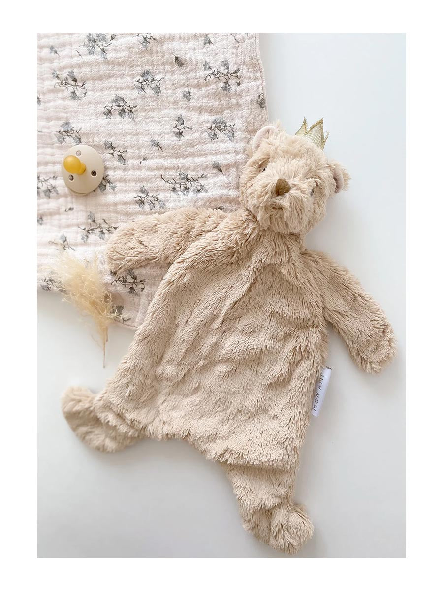 Prince Bear Baby Security Blanket