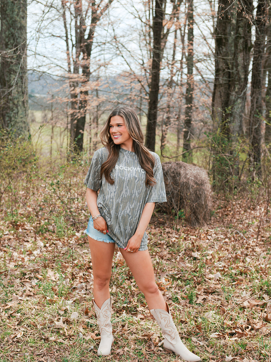 Women's Boutique Camo Tee