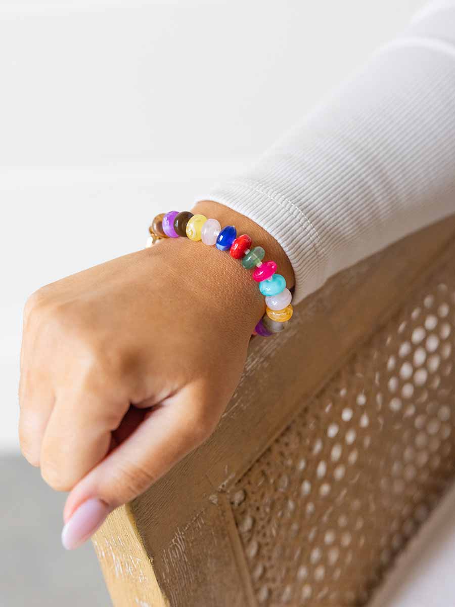 Knotted Stone Bead Bracelet (5 Colors) **Doorbuster**