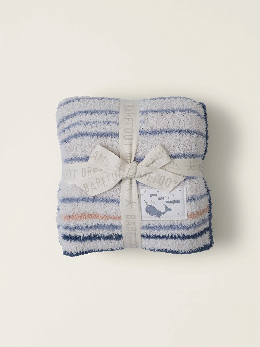 CozyChic® Narwhal Stroller Blanket, Moonlight Multi