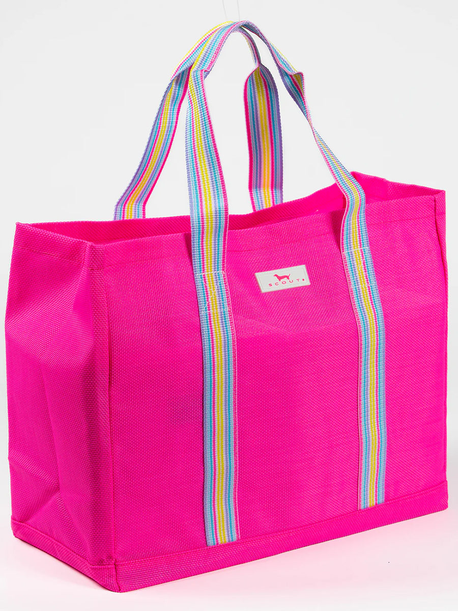 Scout Bright Pink Beach Tote Bag