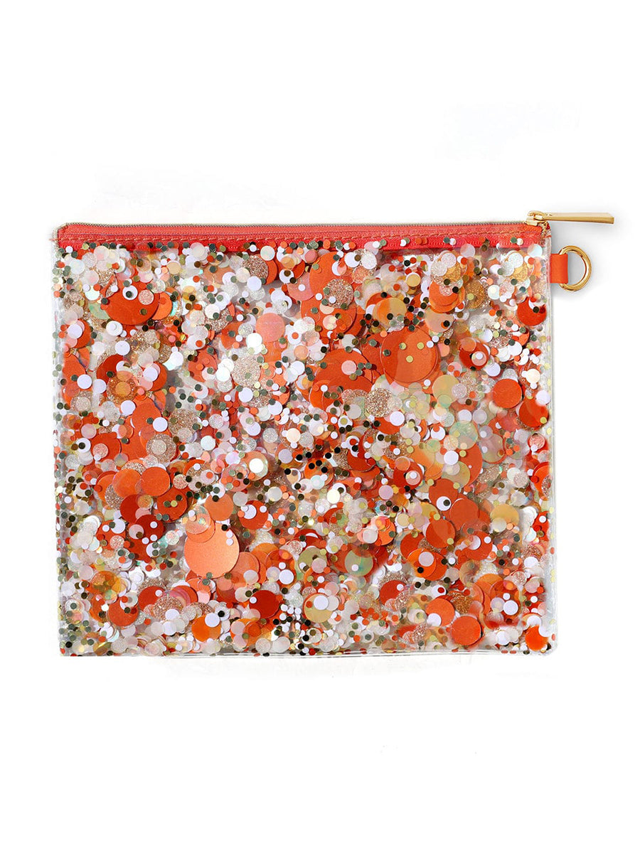 Big Orange Confetti Stadium Bag