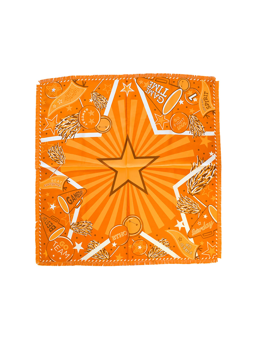 Orange Game Day Fringed Scarf