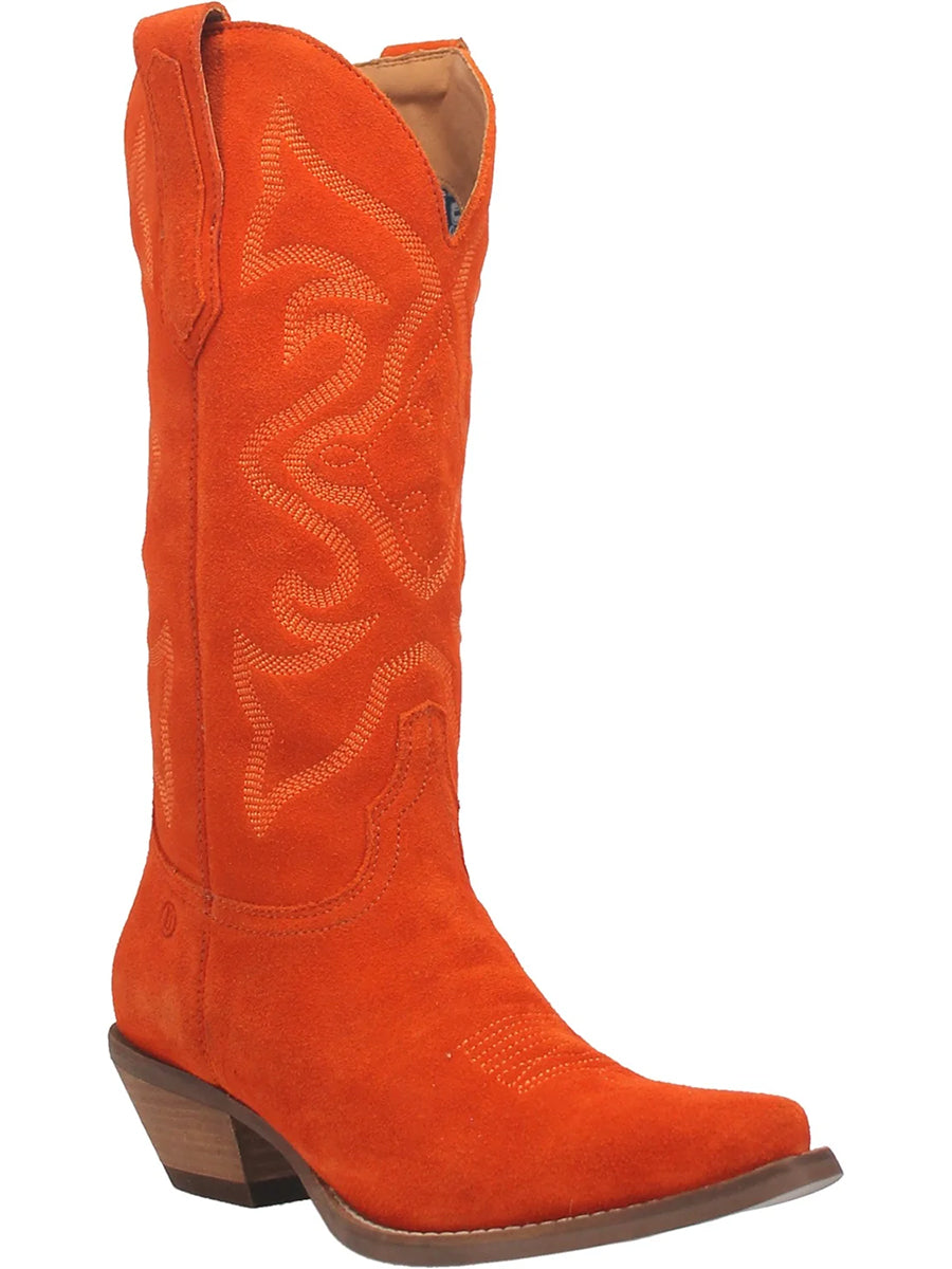 Dingo Out West Orange Leather Boot