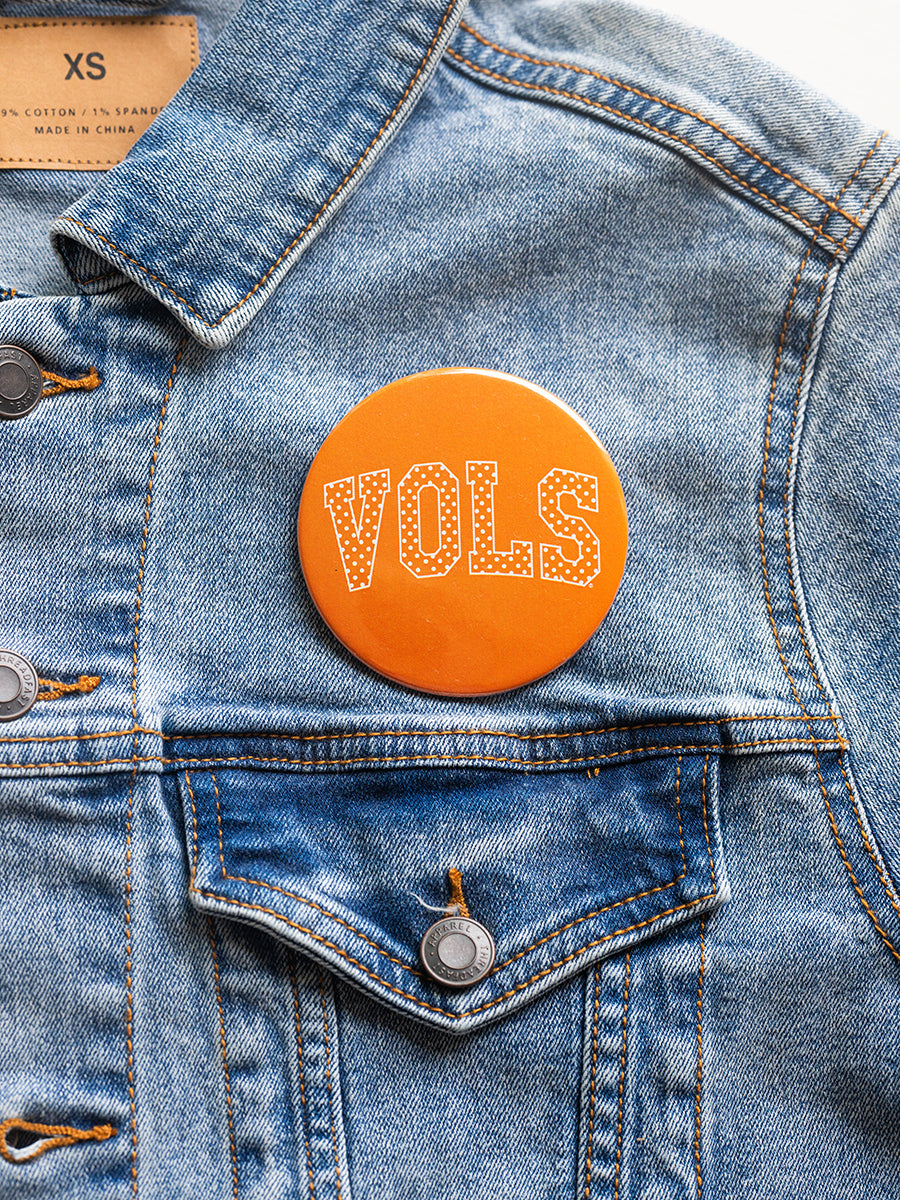 Orange VOLS Game Day Button