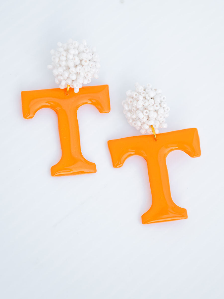 Clay Power T Earrings