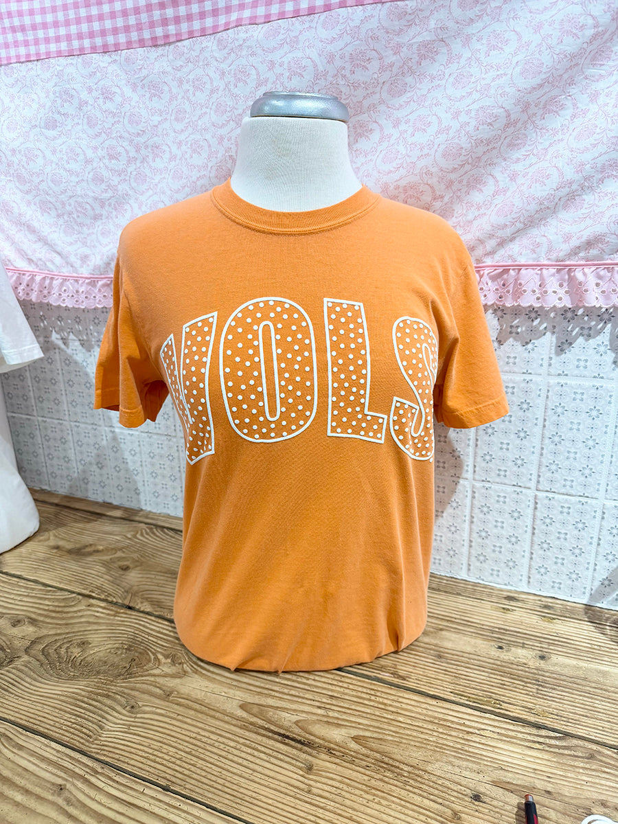 Polka Dot VOLS Orange T-Shirt