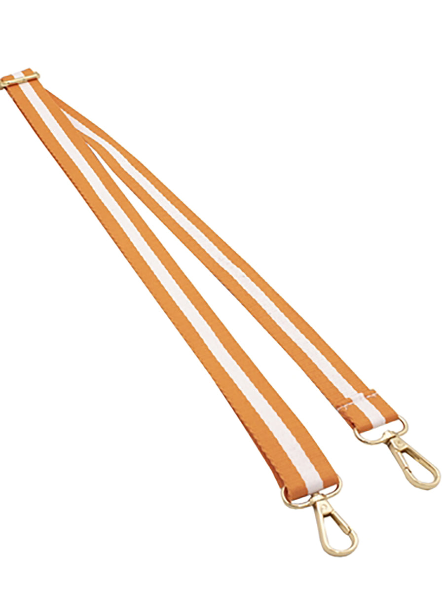 Orange & White Striped Spirit Strap