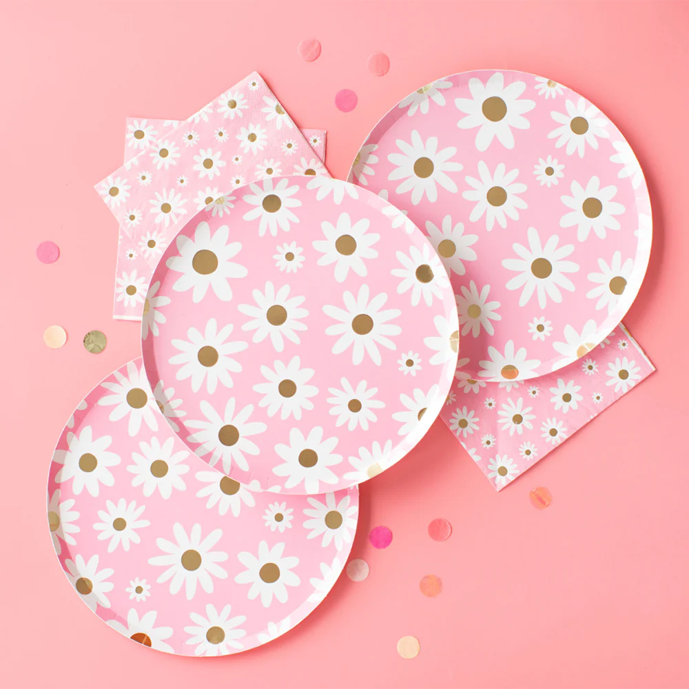 Peace and Love Daisy Dinner Plates