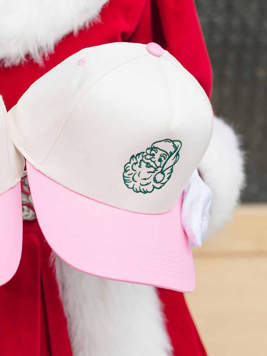 Christmas Light Pink Bill Cream Cap