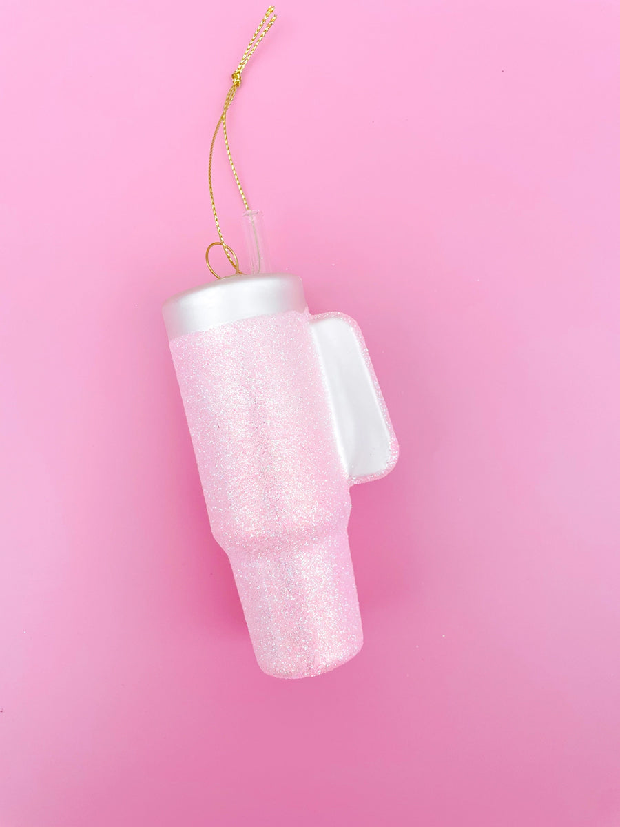 Sparkly Pink Tumber Ornament