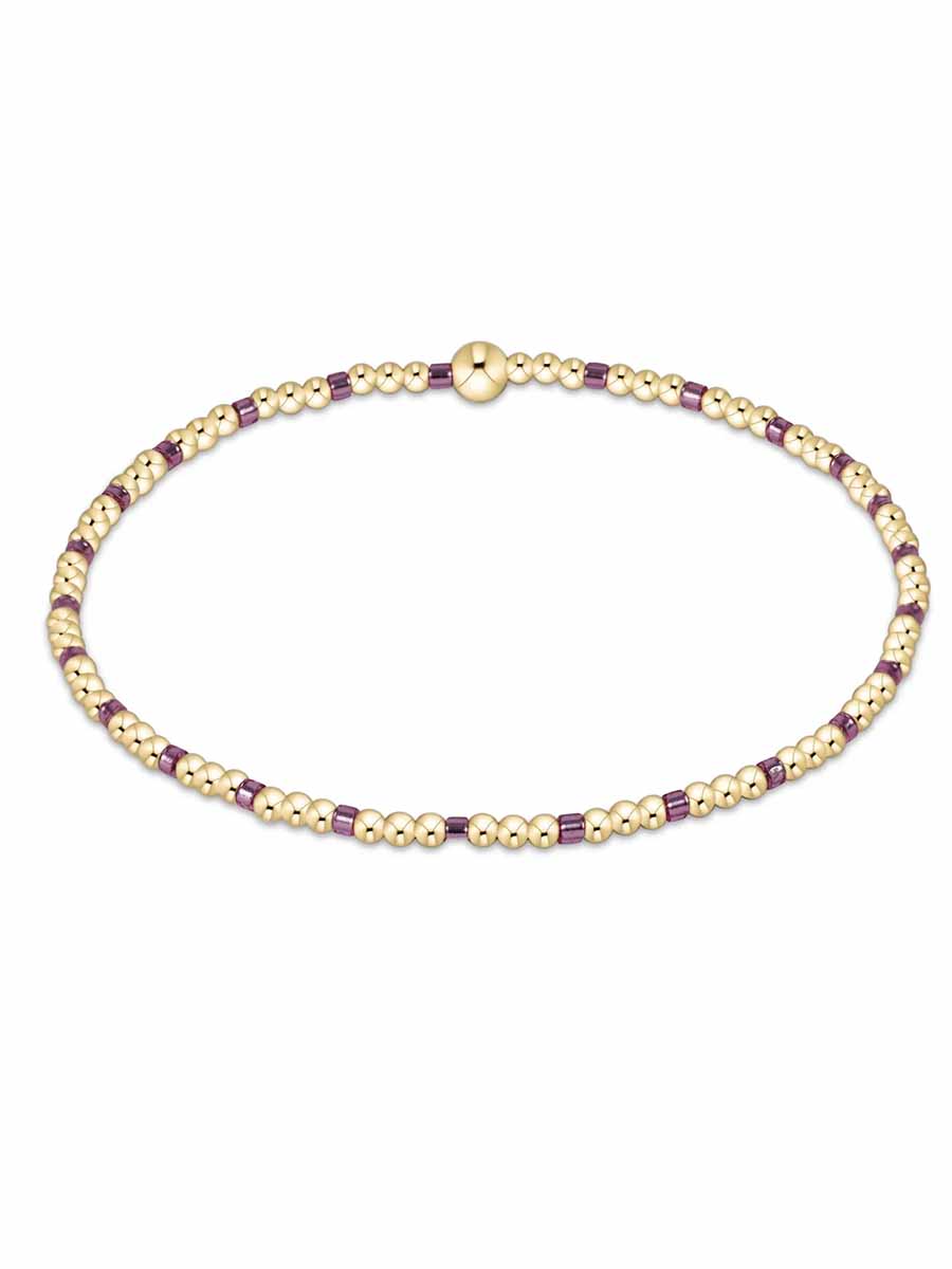 Hope Sincerity Pattern 2mm Bead Bracelet (12 Colors)