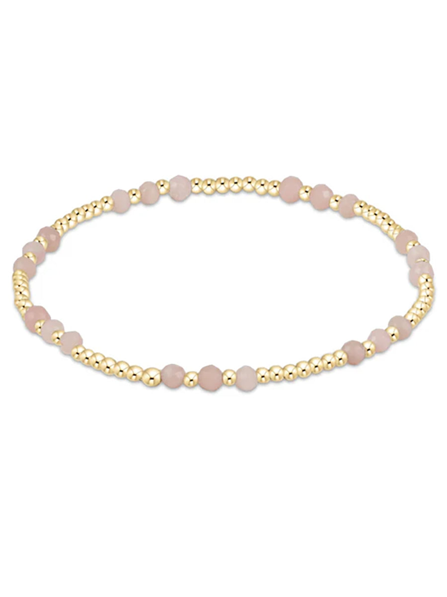 Gold Joy 3mm Gemstone Bracelet (12 Colors)