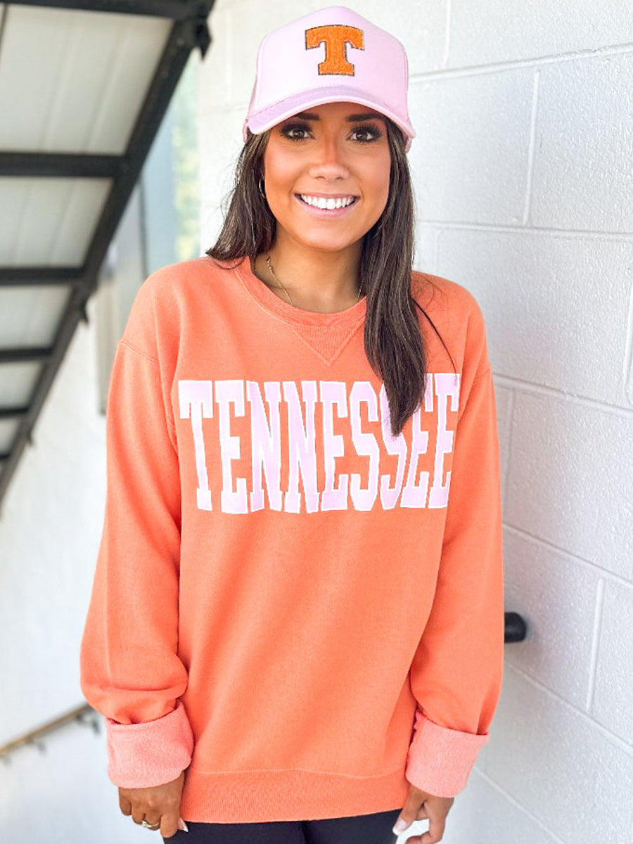 Pink "Tennessee" Orange Sweatshirt