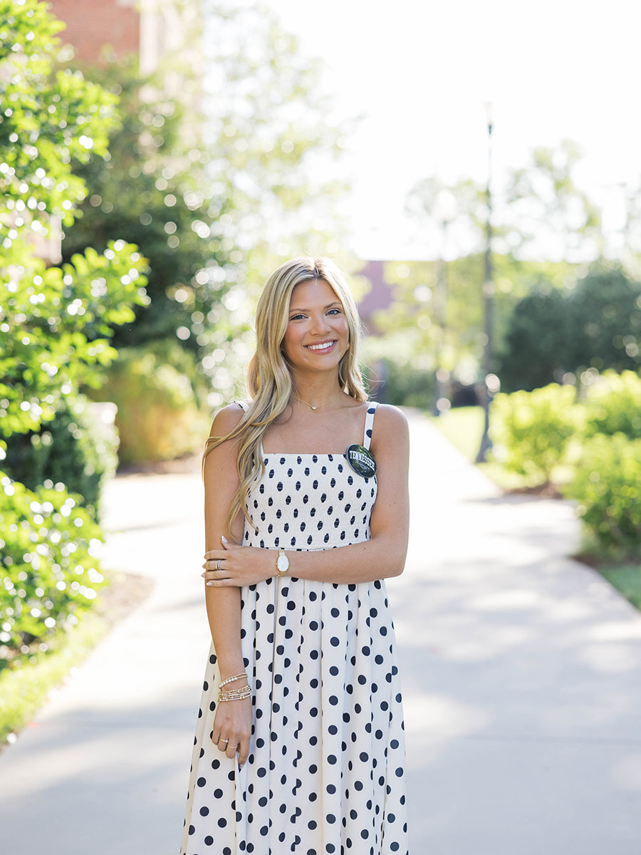 Polka Dot Midi Dress