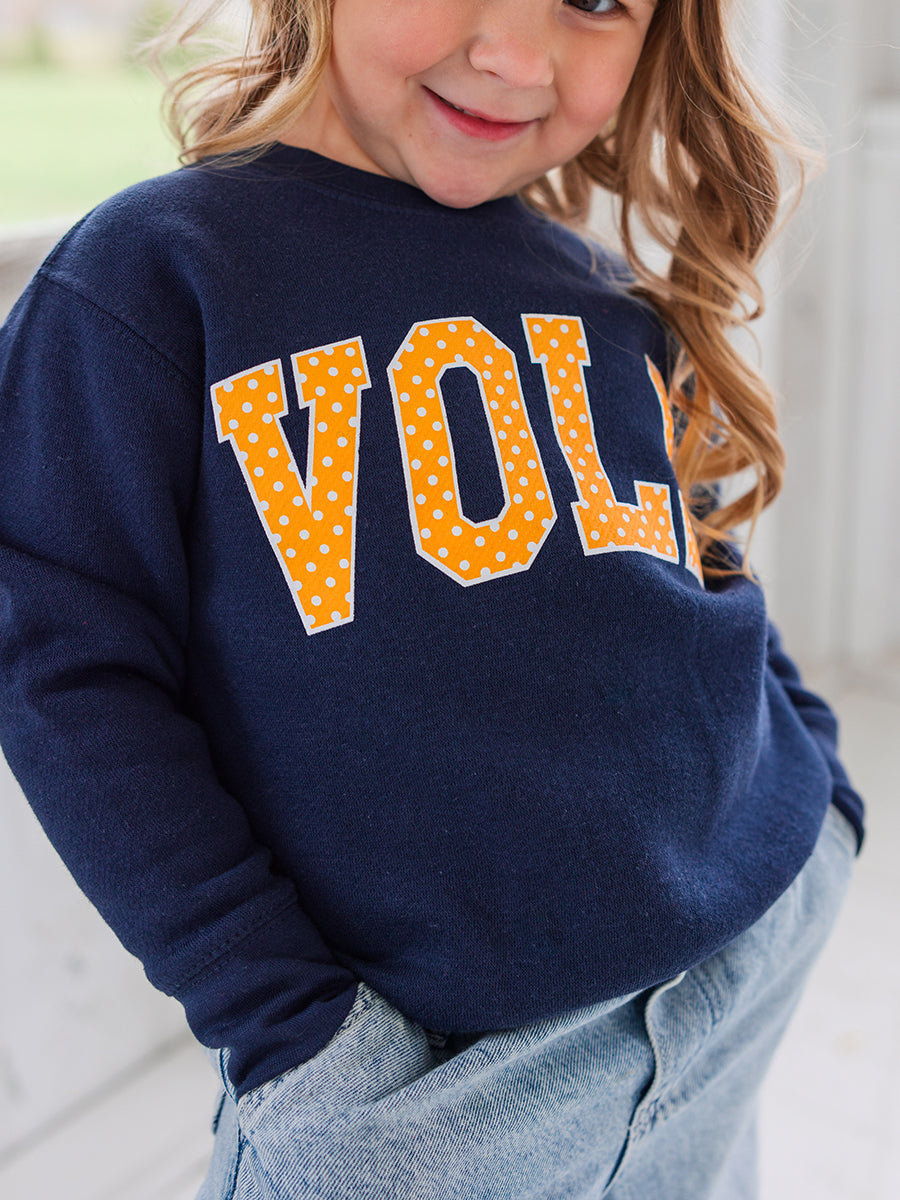 Navy VOLS Sweatshirt for Kids