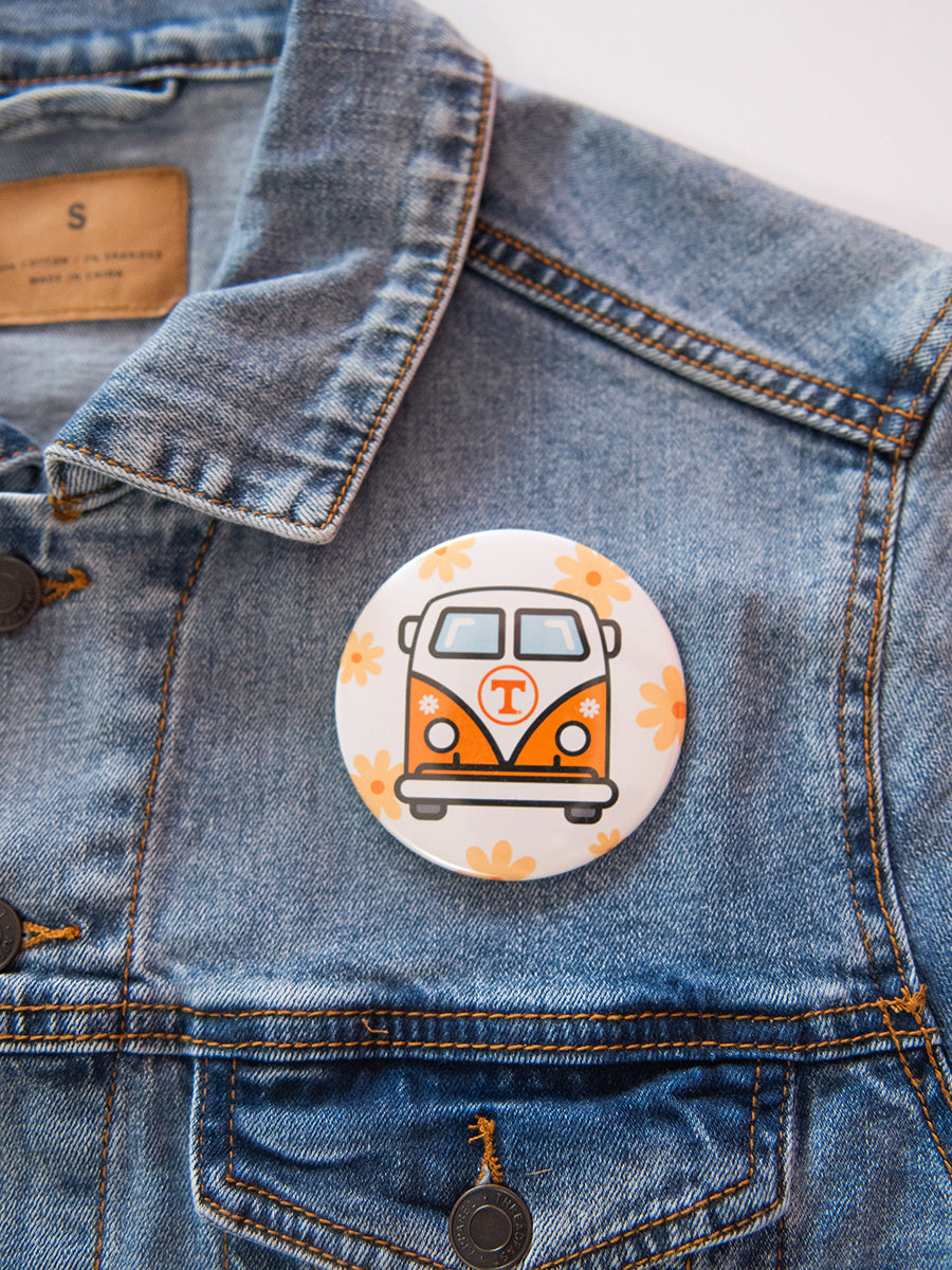 Power T Vintage Van Button