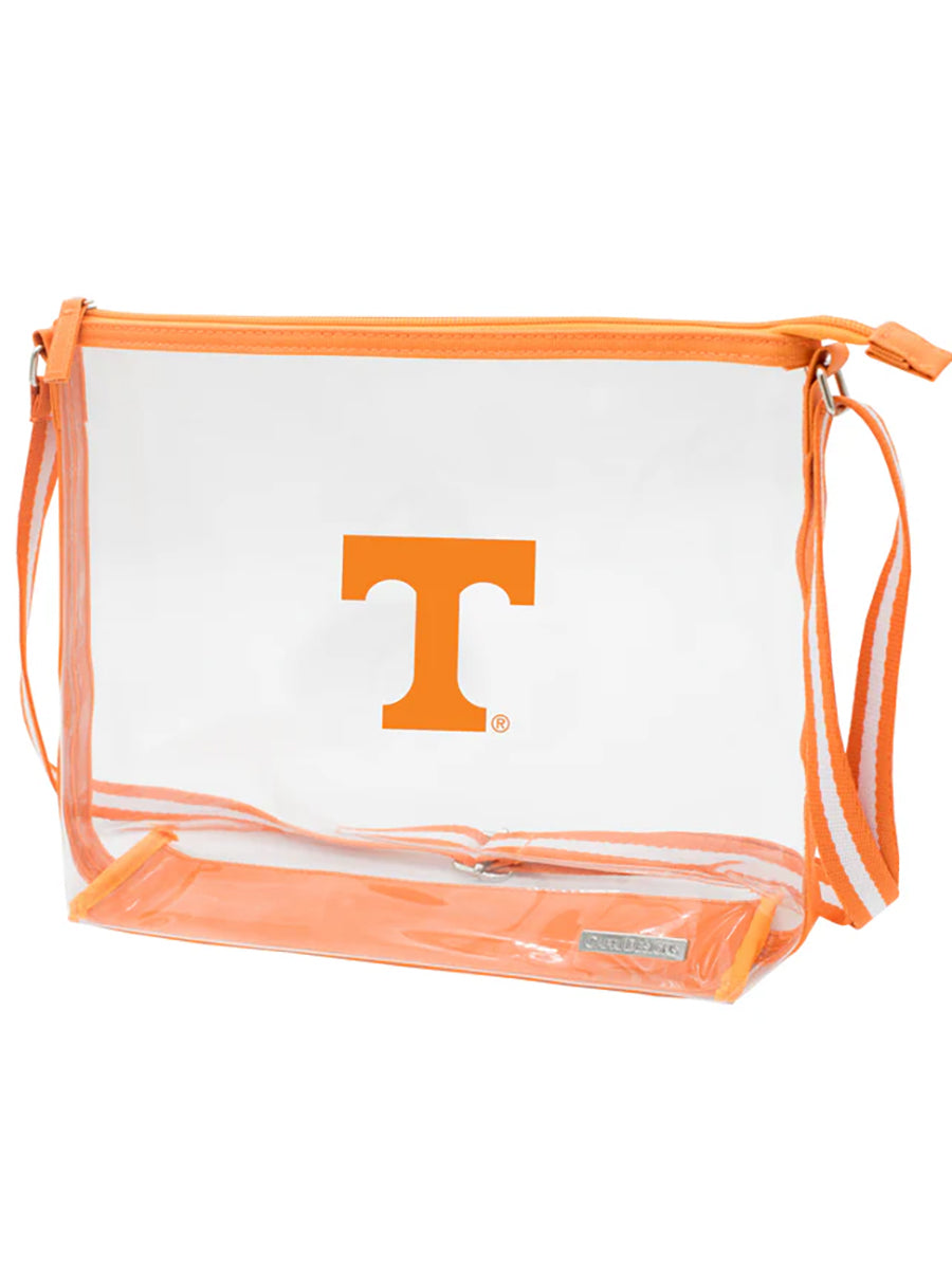 Orange Power "T" Clear Tote