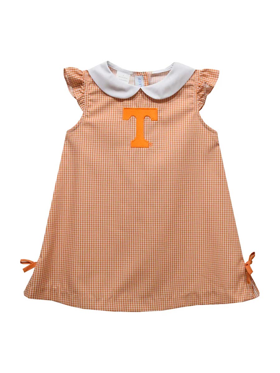 Orange checked dress with Power T