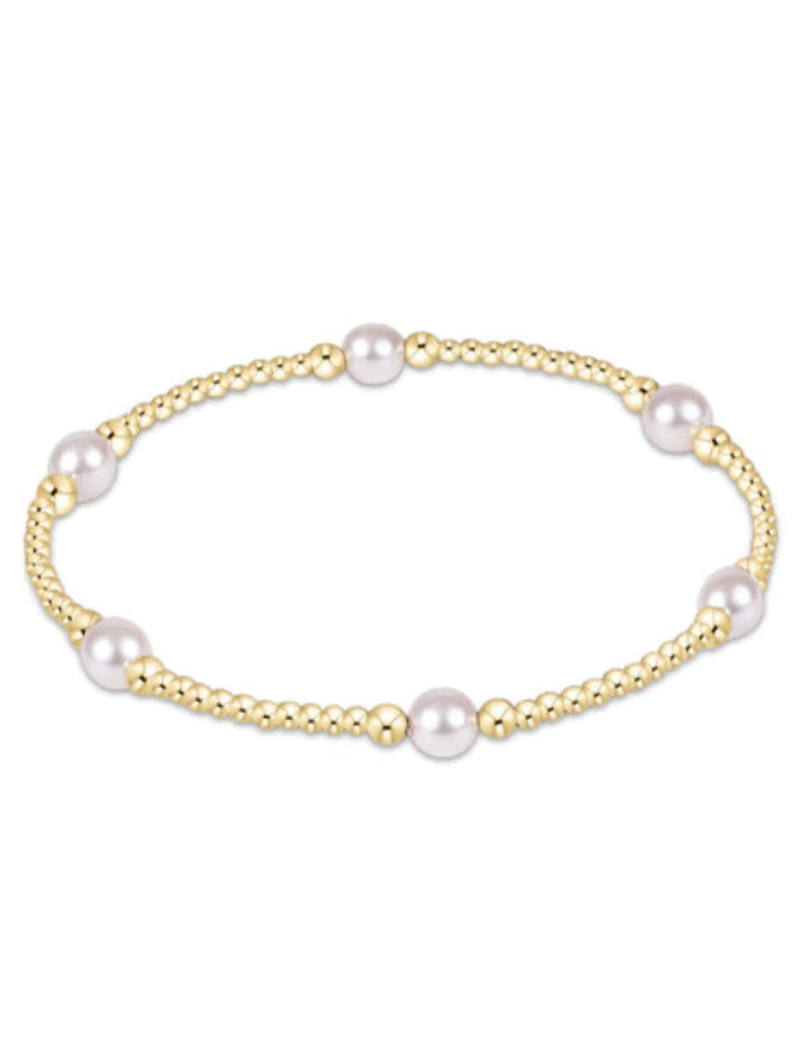 Purpose Pearl 5mm Gold Bracelet