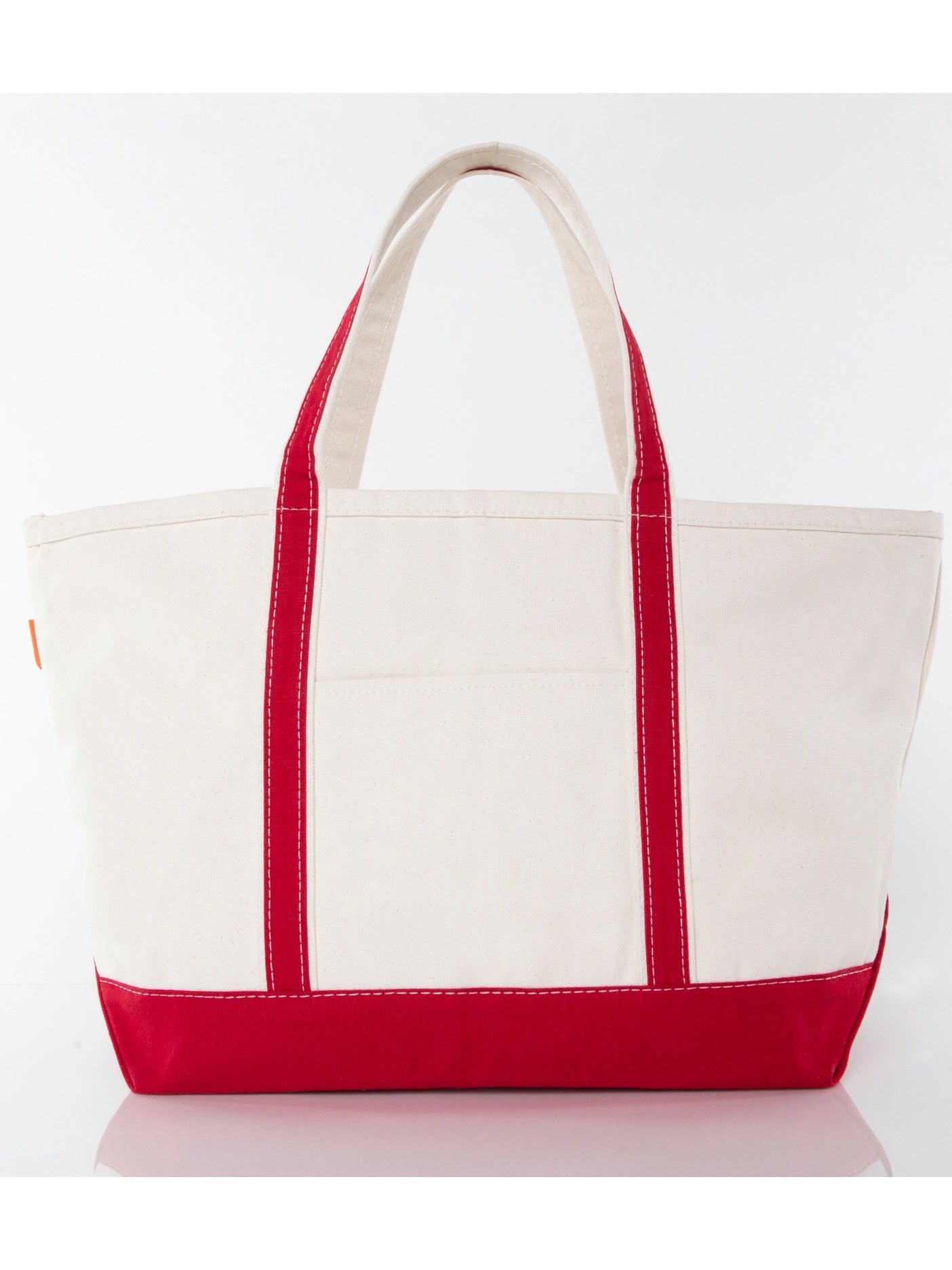 Large Red Canvas Tote