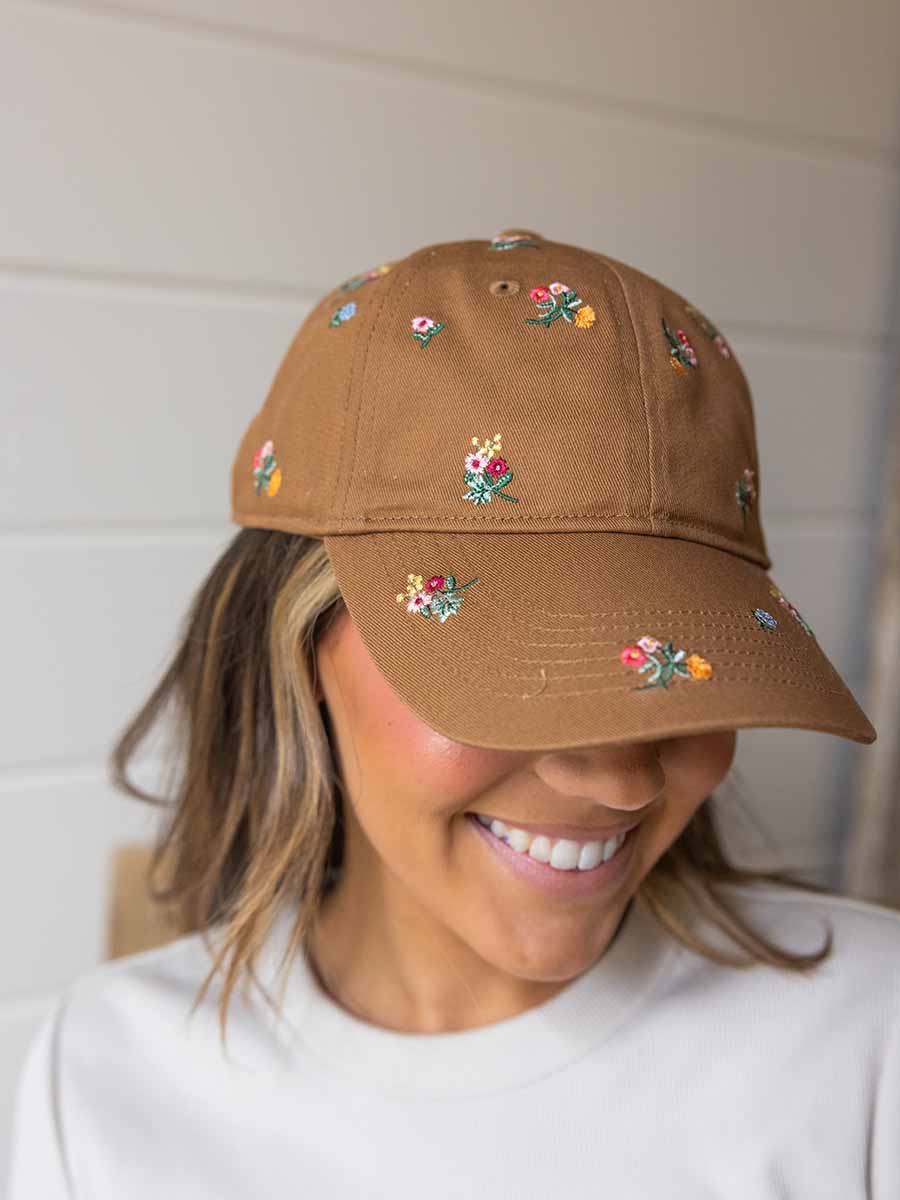 Ditsy Dahlia Baseball Cap