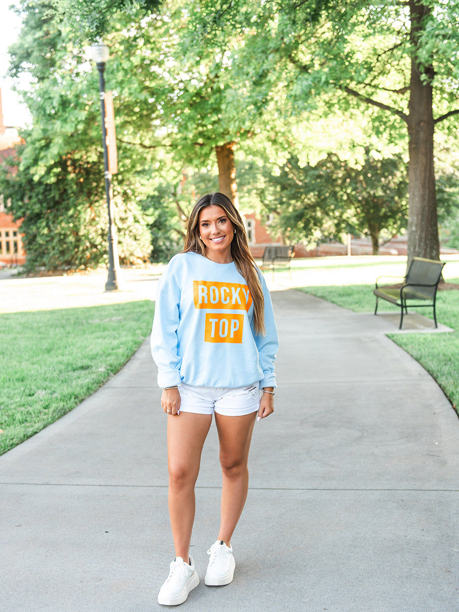 Rocky Top Crew Sweatshirt, Blue
