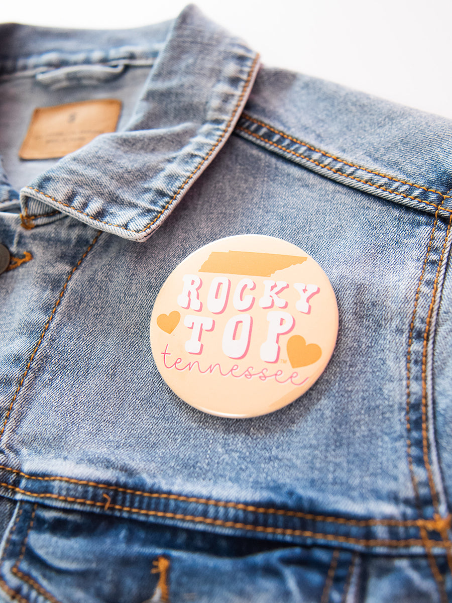 Rocky Top Hearts Button