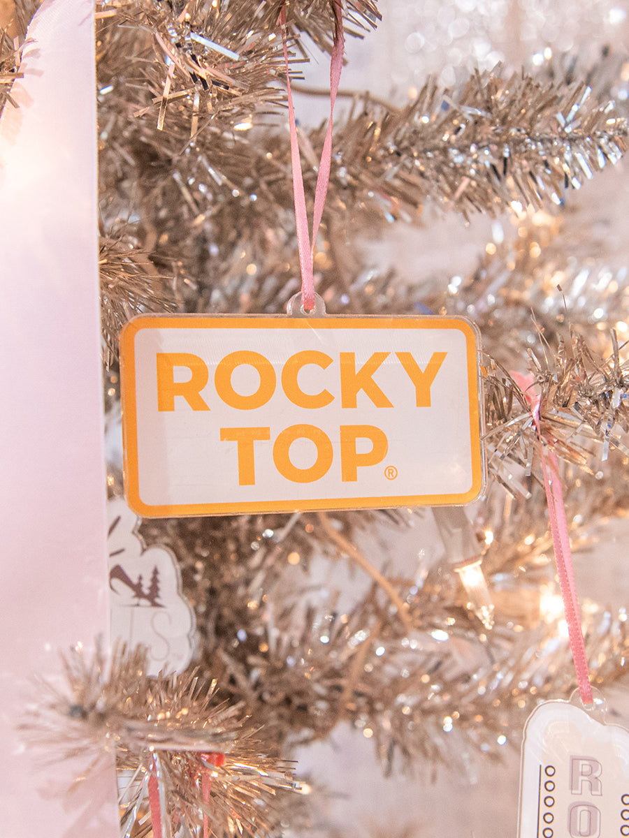 Orange and White Rocky Top Decoration
