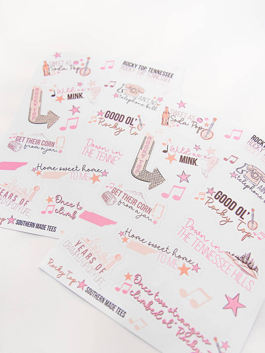 Rocky Top Sticker Sheet