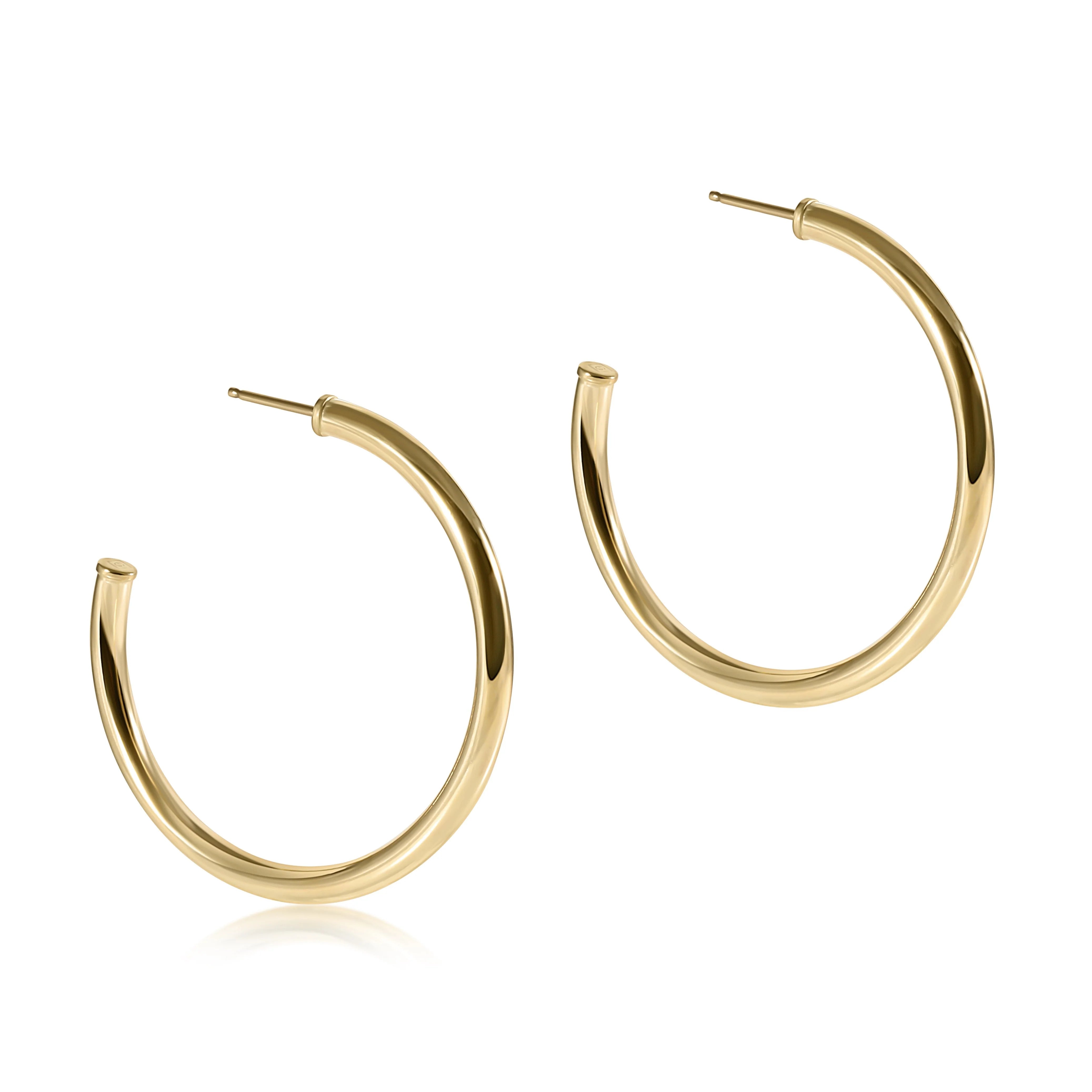 E-Newton Gold Hoops
