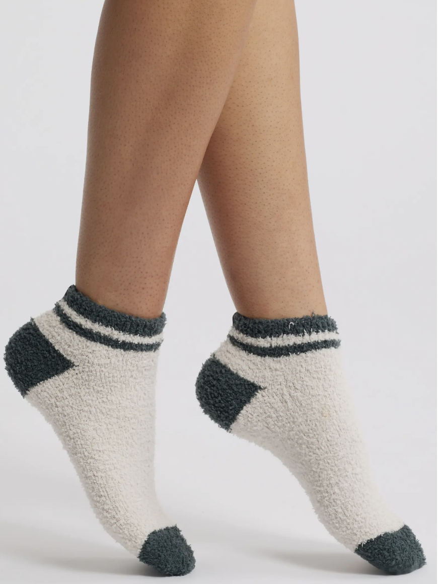 CozyChic® Striped Tennis Socks, S-M (2 Colors)
