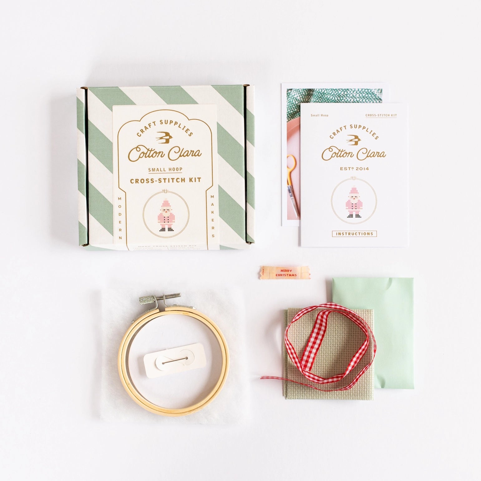 Holiday Santa Cross-Stitch Craft Contents