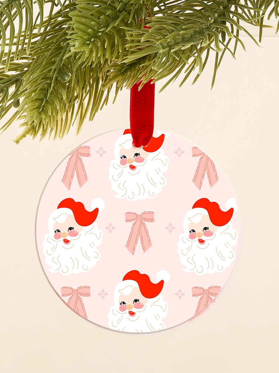 Acrylic Santa Christmas Ornament