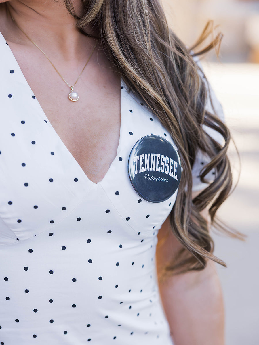 Polka Dot V-Neck Mini Dress