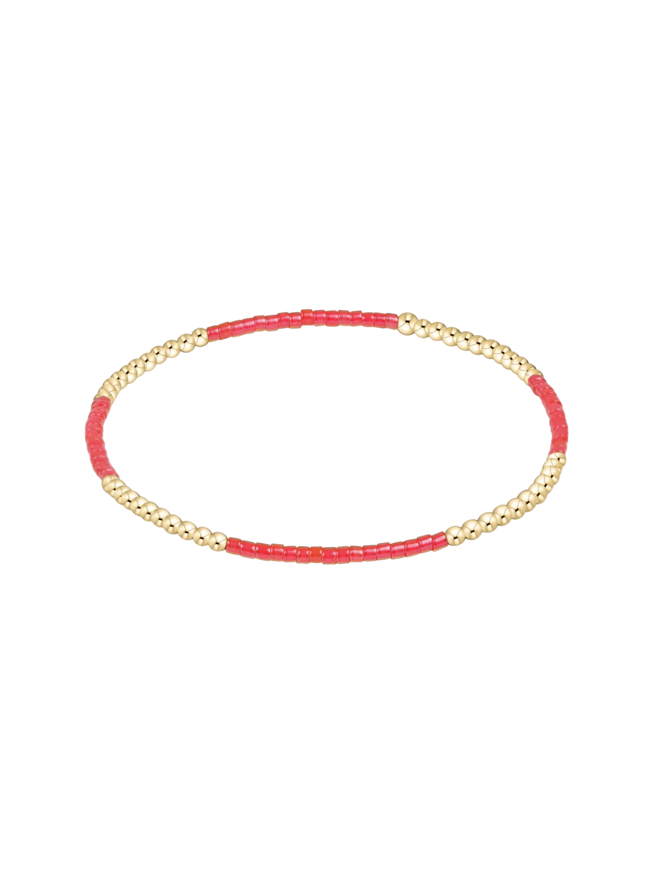 red and gold bead bracelet