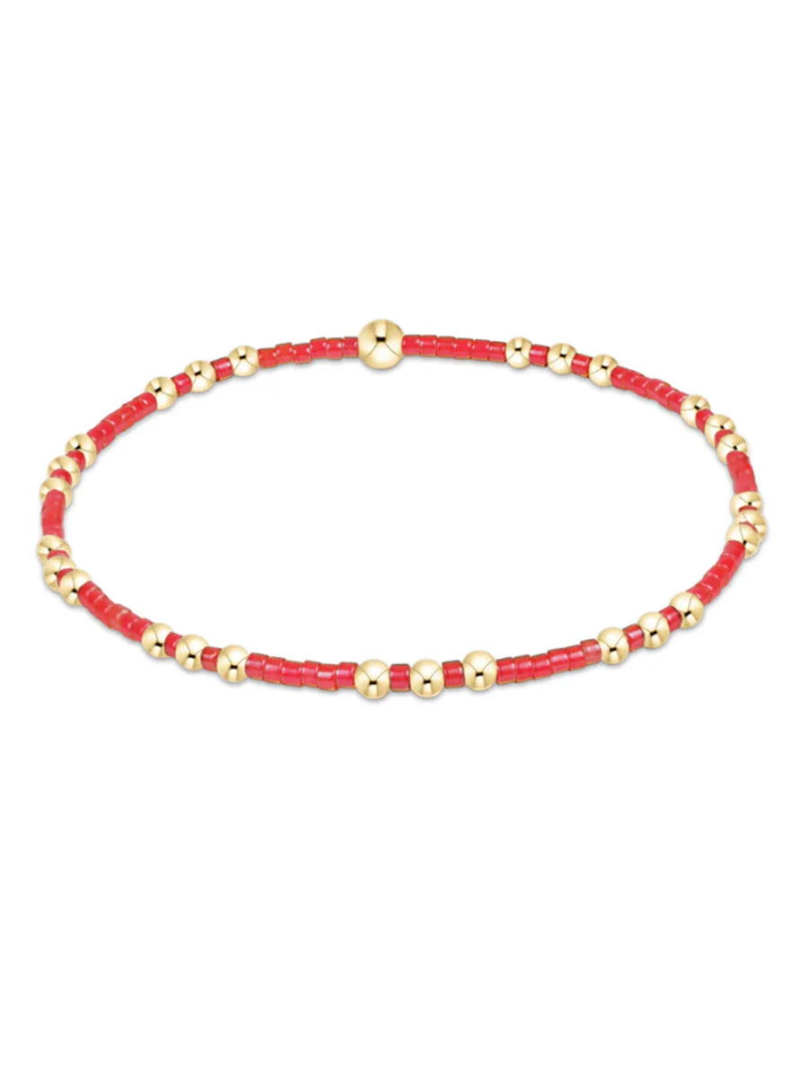 red and gold bead bracelet
