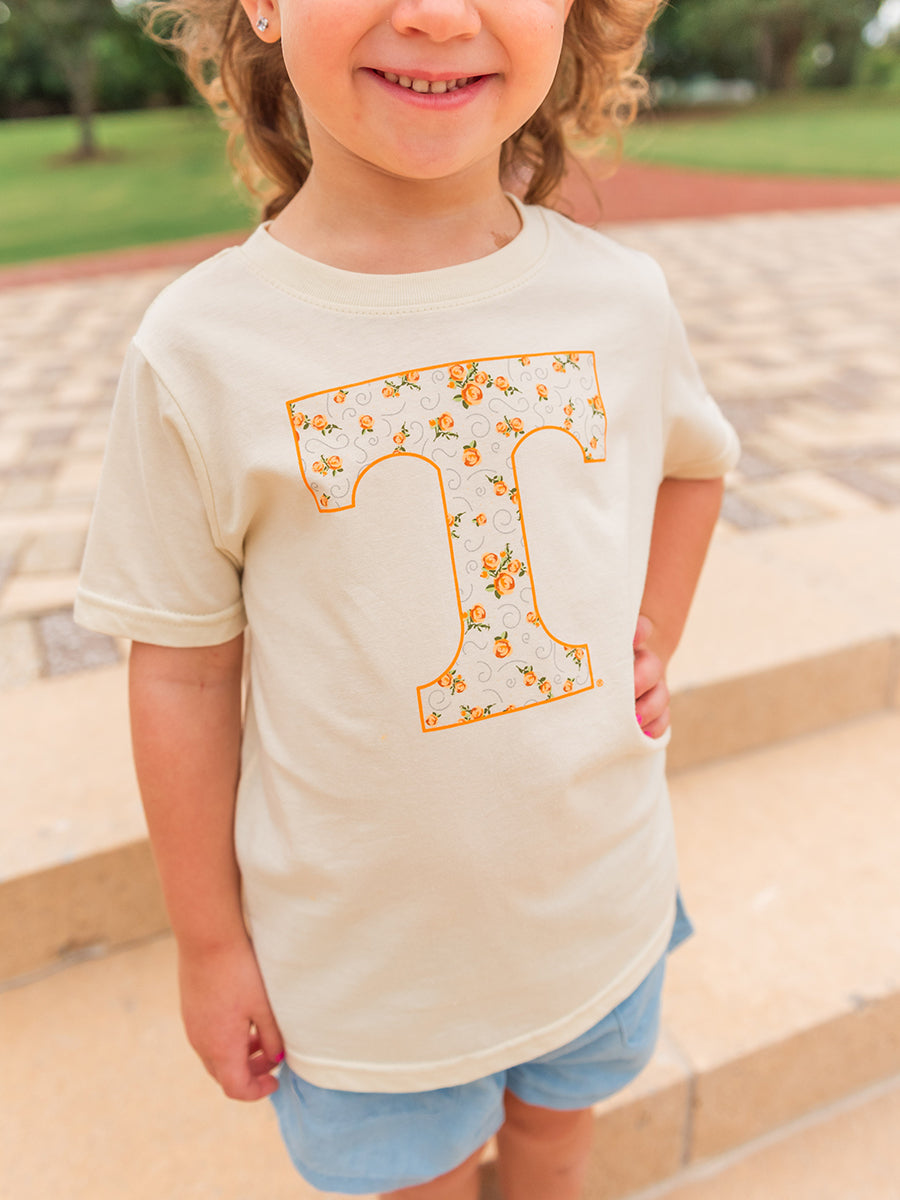 Floral Power T Girls T-Shirt